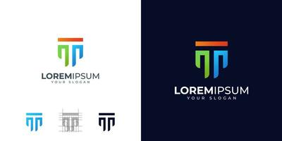 Letter T logo design inspiration vector