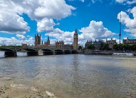 At the Tower Bridge in the city of London photo