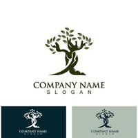 Tree logo nature design image of tree ecology element vector