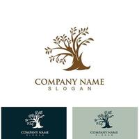 Tree logo nature design image of tree ecology element vector