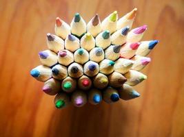 Colored pencils group photo