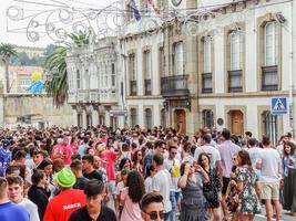 mugardos, a coruna, galicia, españa pulpo fiesta 14-07-2018 foto