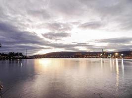 amanecer en la ria de ferrol foto