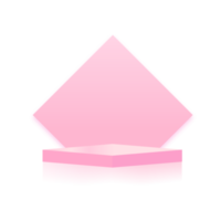 empty podium for product display on pink background png