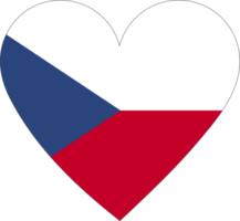 Czech flag in the shape of a heart. png