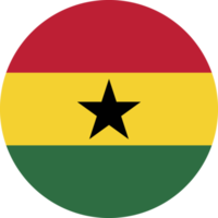 cirkel flagga av ghana. png