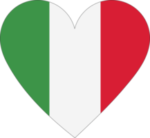 bandera de italia en forma de corazón. png