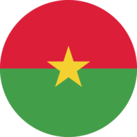 Circle flag of Burkina Faso. png