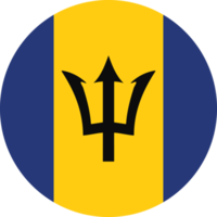 cirkel flagga av barbados. png