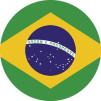 kreis flagge von brasilien. png
