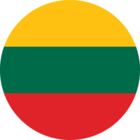 Circle flag of Lithuania. png