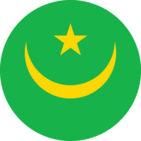 Circle flag of Mauritania. png