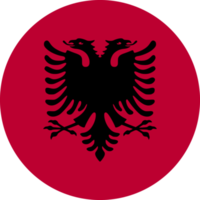 cirkel flagga av albanien. png