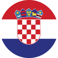 cirkel vlag van Kroatië. png