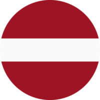 bandeira de círculo da letônia. png
