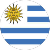 cirkel flagga av uruguay. png