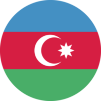 bandeira de círculo do azerbaijão. png