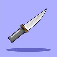 Vector cartoon knife illustration