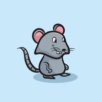 Mouse Cartoon Mascot Funny Vector Smile Happiness Fun Cute Animals Illustration Cute Happy Rat