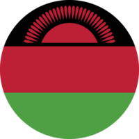 Kreis Flagge von Malawi. png