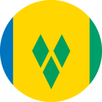 Circle flag of Saint Vincent and the Grenadines. png