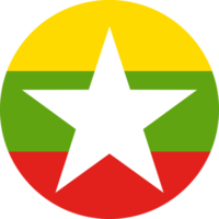 cerchio bandiera di Myanmar. png