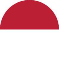 bandeira de círculo da Indonésia. png