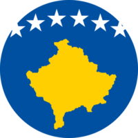 bandera circular de kosovo. png