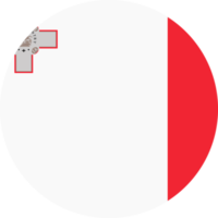 cerchio bandiera di Malta. png