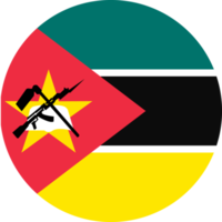 bandeira de círculo de Moçambique. png