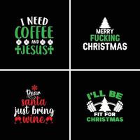 Christmas Sublimation Bundle Design vector