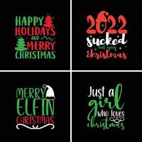 Christmas Sublimation Bundle Design vector