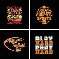 Football Bundle T shirt Design vector