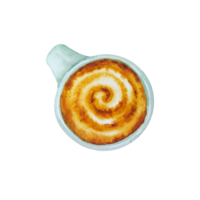 Watercolor cup of coffee png