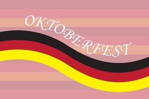 festive oktoberfest celebration in germany vector