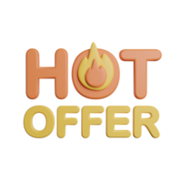 Hot Offer Sign Promotion png