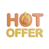 promoción de signo de oferta caliente png