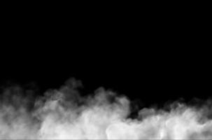 Fog Design on Black Background Overlay on Background. Illustration design. photo