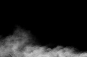 Fog Design on Black Background Overlay on Background. Illustration design. photo