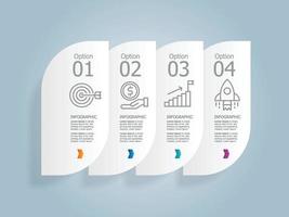 abstract isometric steps infographic presentation vector