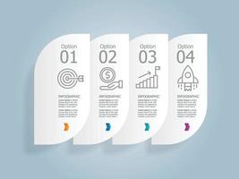 abstract isometric steps infographic presentation vector