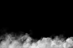 Fog Design on Black Background Overlay on Background. Illustration design. photo