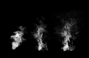 Smoke Design on Black Background. Close-up. 3d illustration. photo