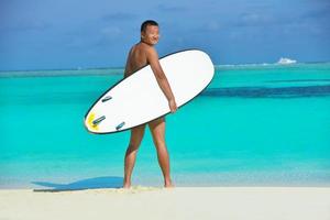 beautiful  woman relax on tropical  beach photo