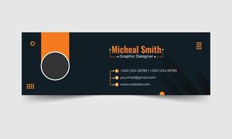 Professional Email signature Template Design vector