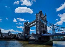 At the Tower Bridge in the city of London photo