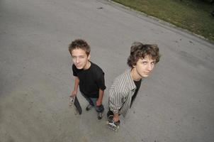 Skate boarder portrait photo