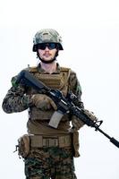 Military soldier portrait photo