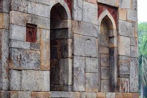 Mughal Architecture inside Lodhi Gardens, Delhi, India, Beautiful Architecture Inside the The Three-domed mosque in Lodhi Garden is said to be the Friday mosque for Friday prayer, Lodhi Garden Tomb photo