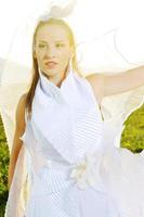 bride outdoor portrait photo